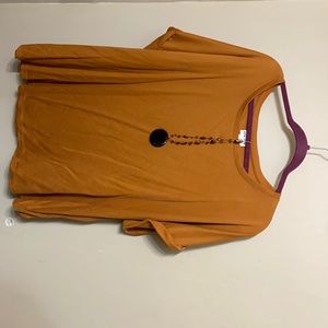 Ava & Viv mustard yellow shirt